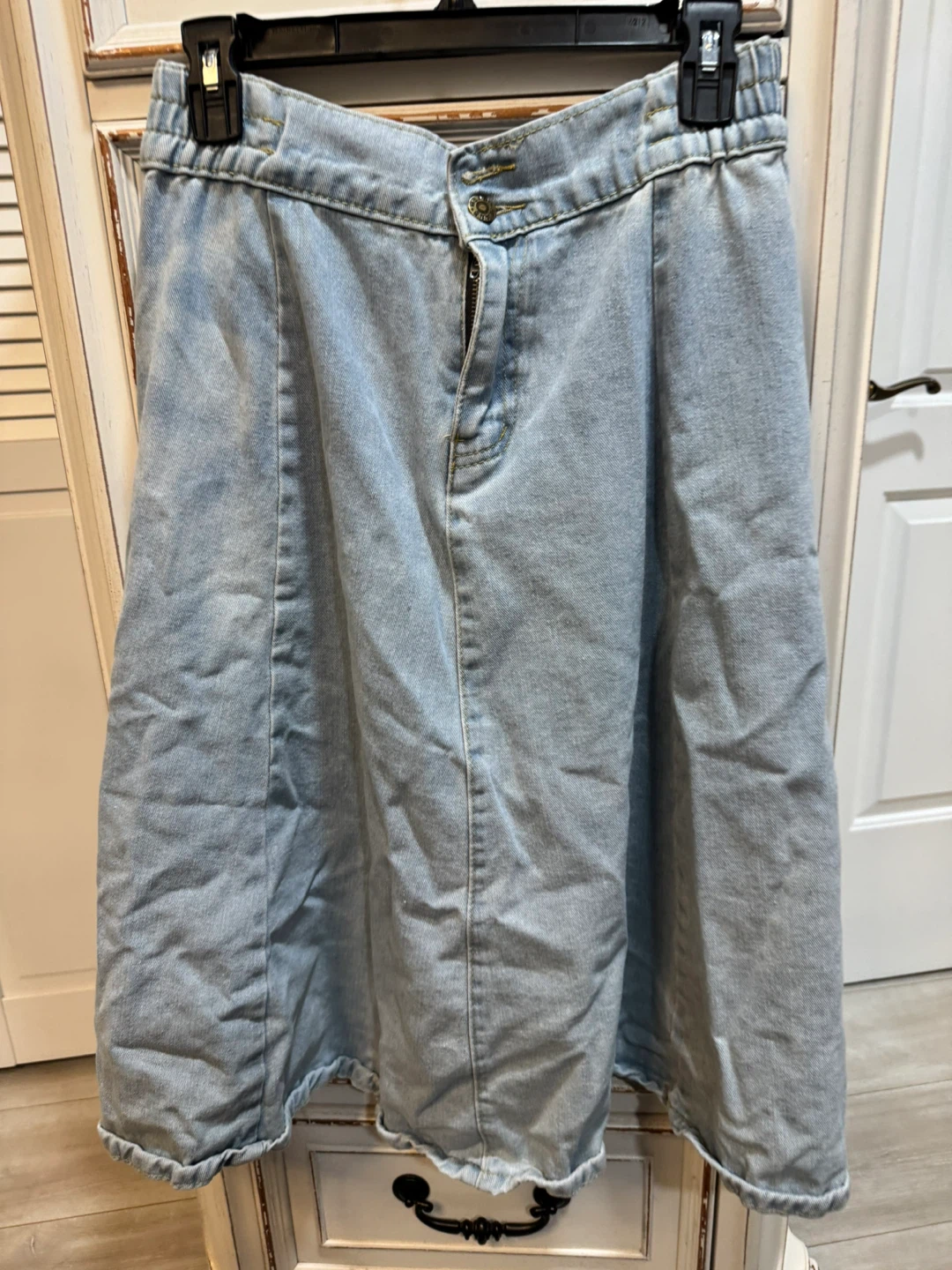 Light wash denim midi skirt Size XL - photo 3