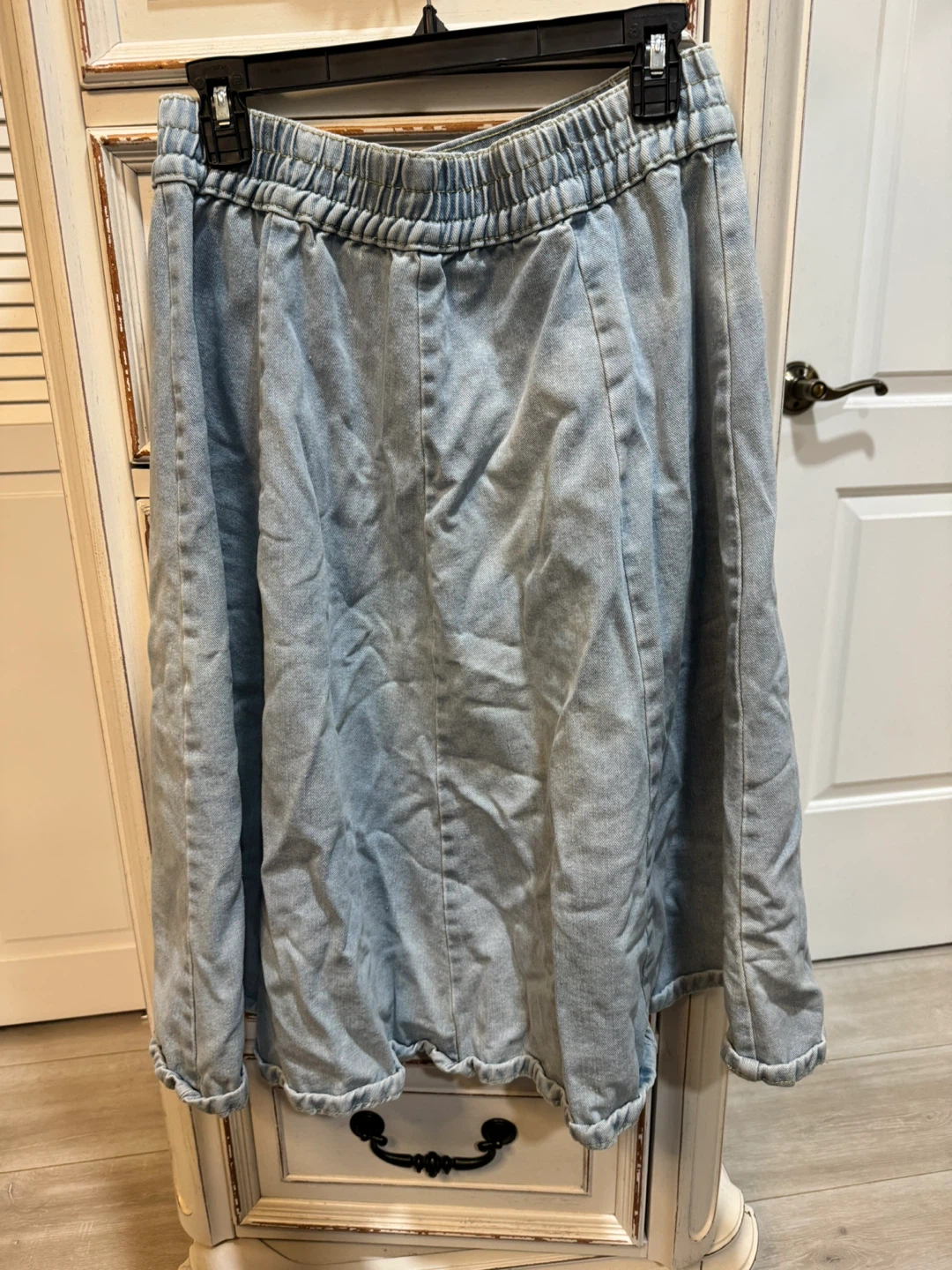 Light wash denim midi skirt Size XL - photo 4