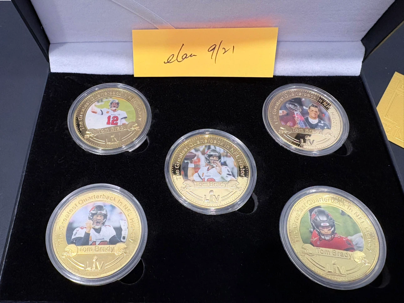 Tom Brady Super Bowl LV Commemorative Coin Set