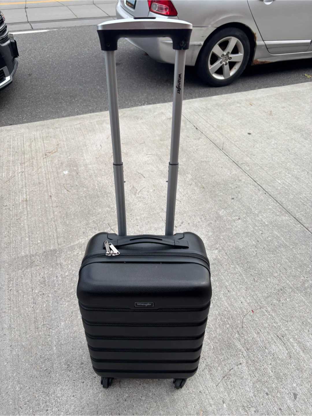 Wrangler Black Carry-On Spinner Suitcase - photo 2