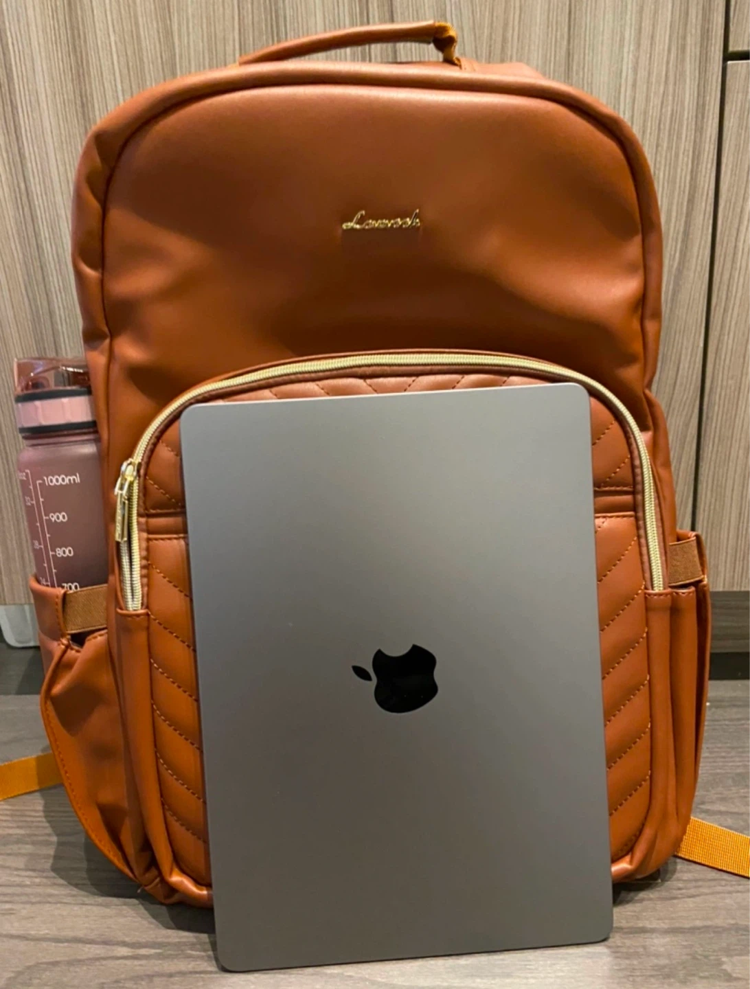 LOVEVOOK Brown Laptop Backpack