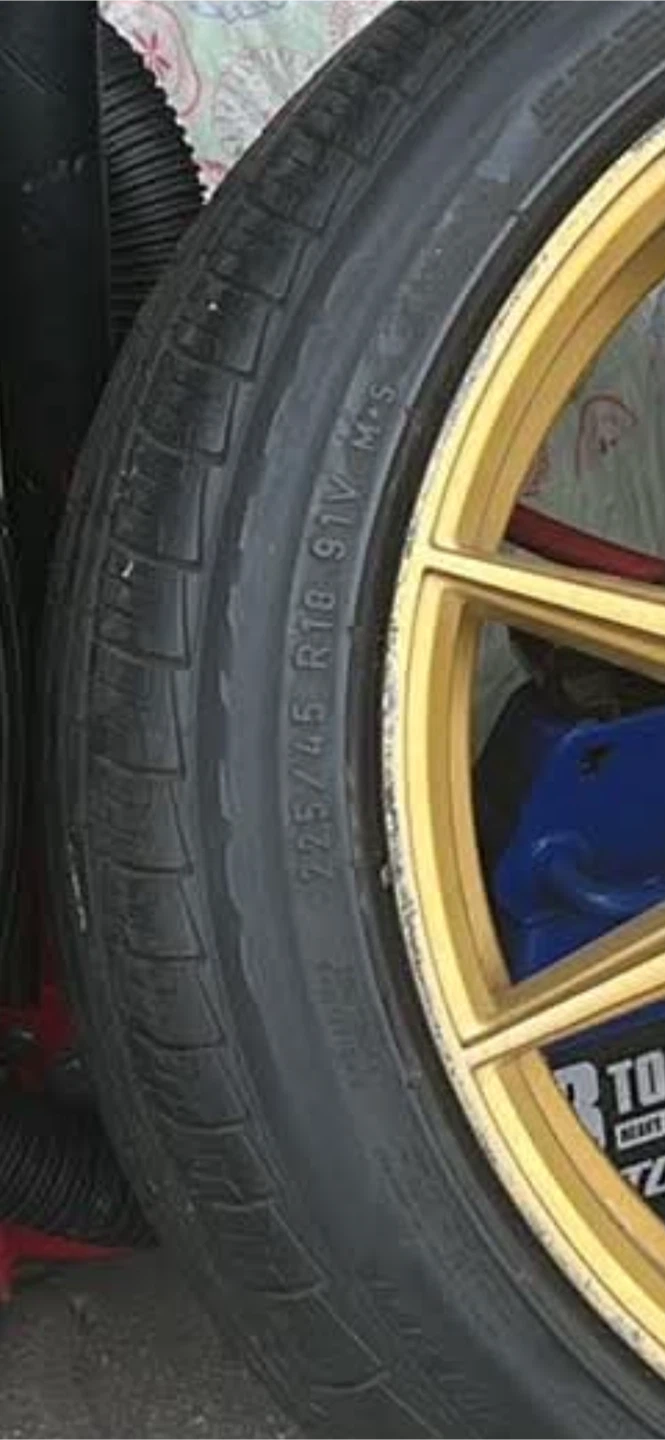 F1r Gold Wheels with Tires 225/45 R18 all 4 rims - photo 3