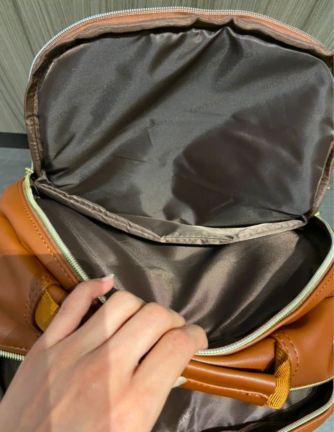 LOVEVOOK Brown Laptop Backpack - photo 5