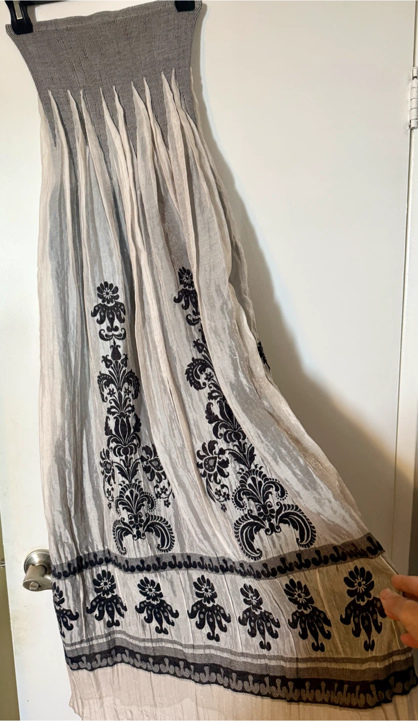 Lapis Smocked Strapless Maxi Dress - photo 2