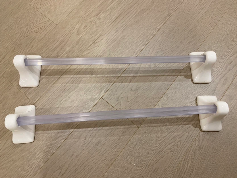 White Ceramic Towel Bars (Set of 2) - photo 2