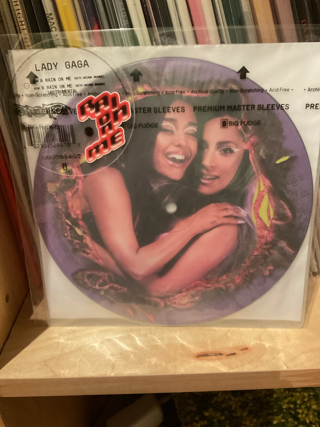 🏈 Lady Gaga Rain On Me 7 inch Picture Disc Vinyl