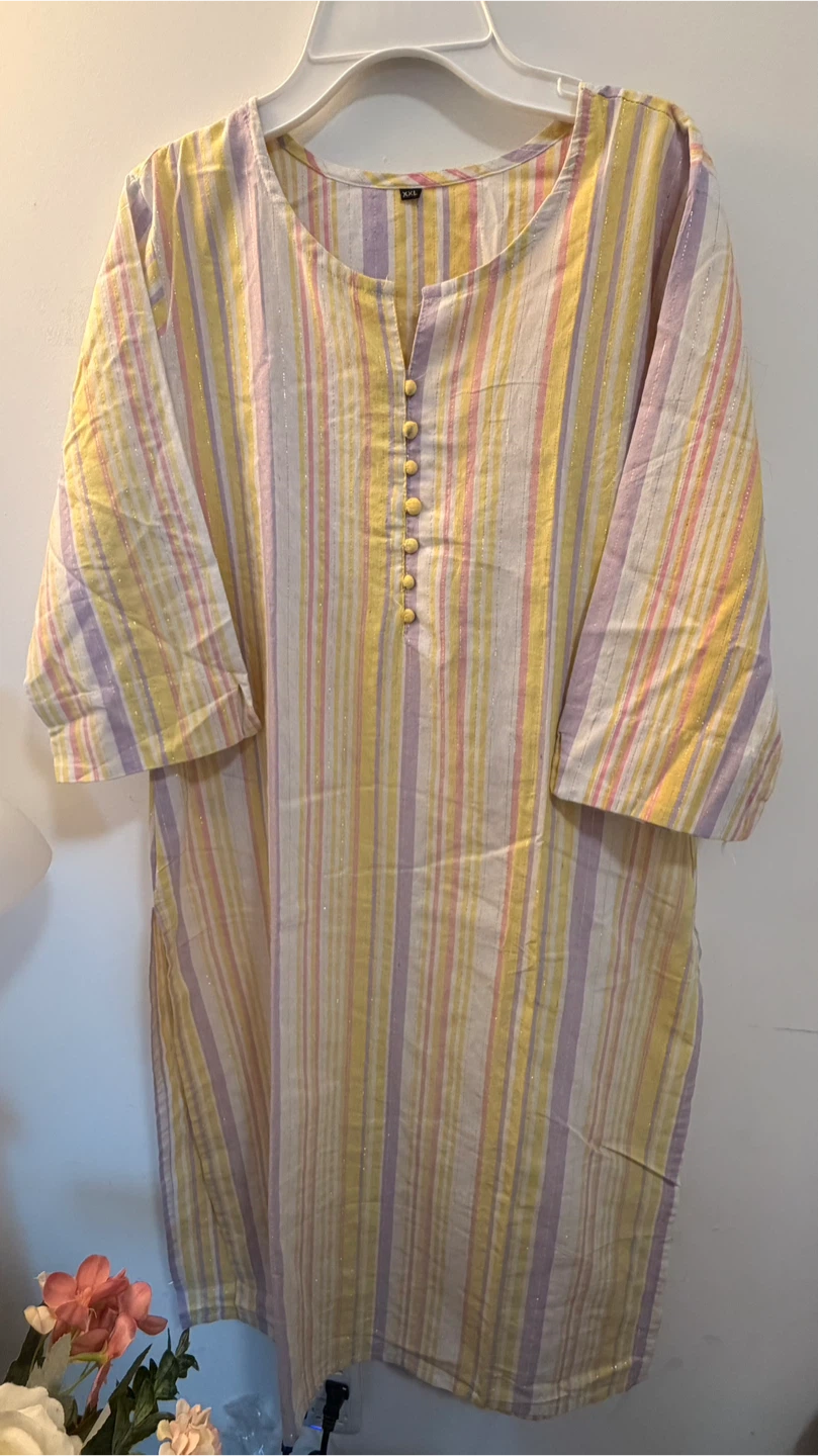 XXL Striped Pastel Tunic