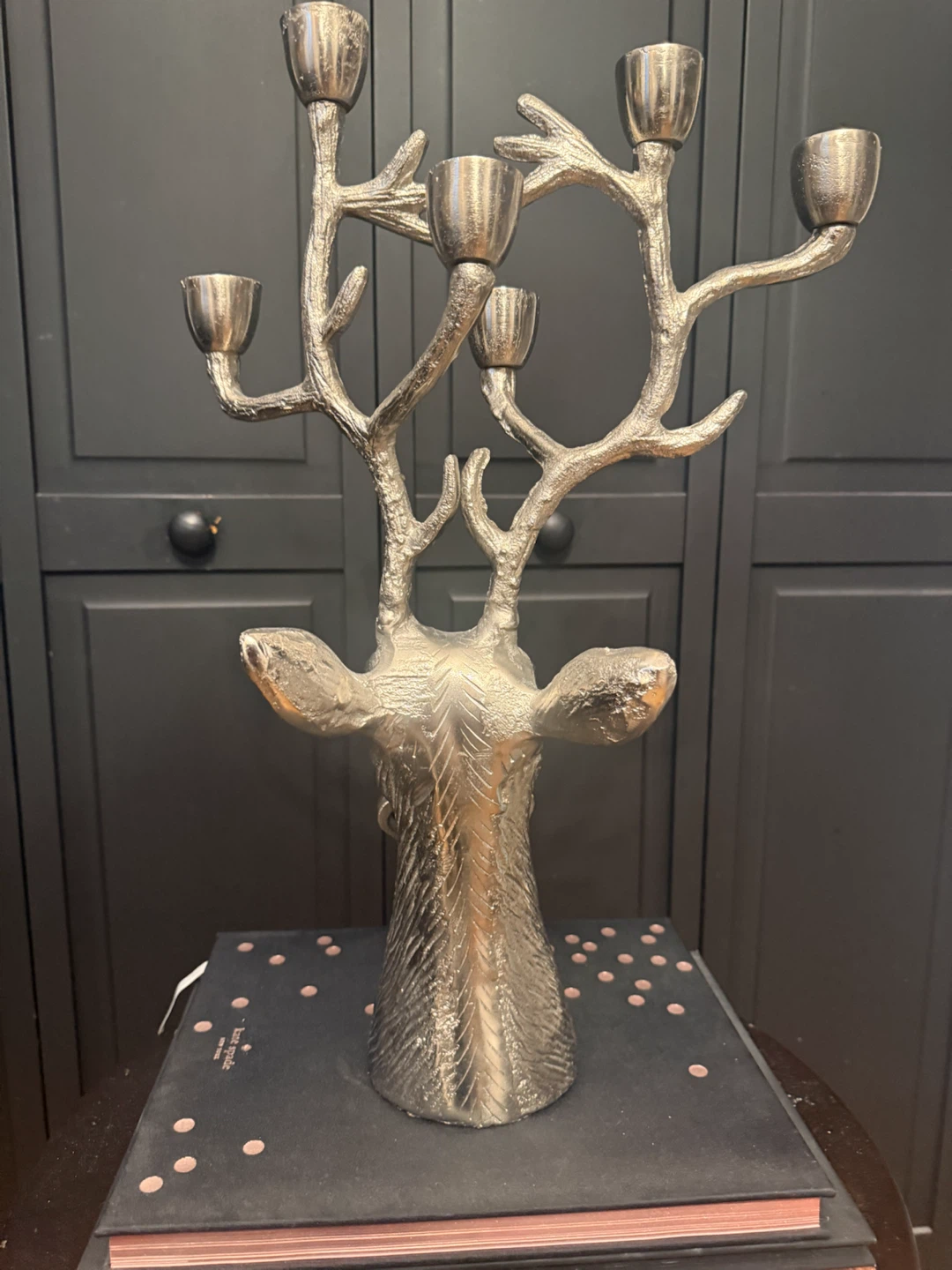Silver Reindeer Candelabra - photo 3