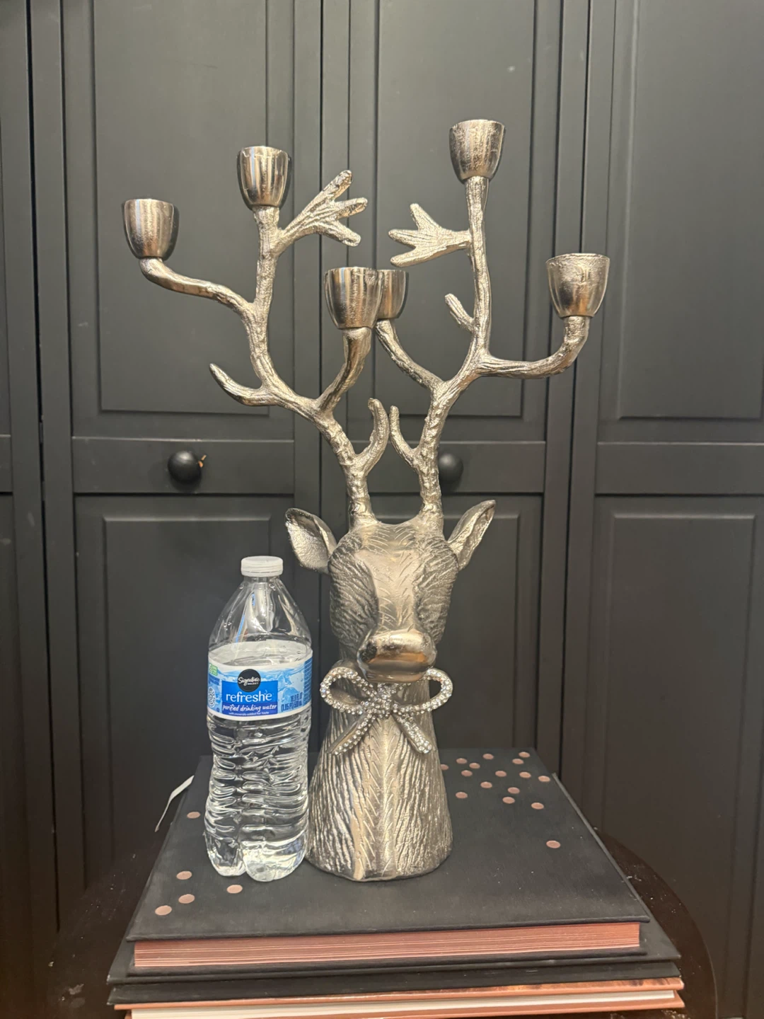 Silver Reindeer Candelabra - photo 4