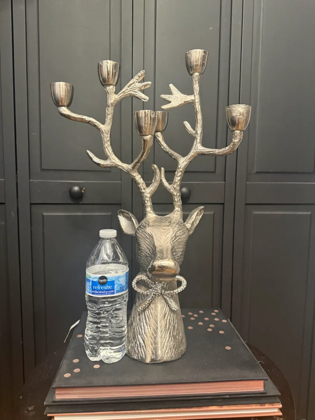 Silver Reindeer Candelabra - photo 4