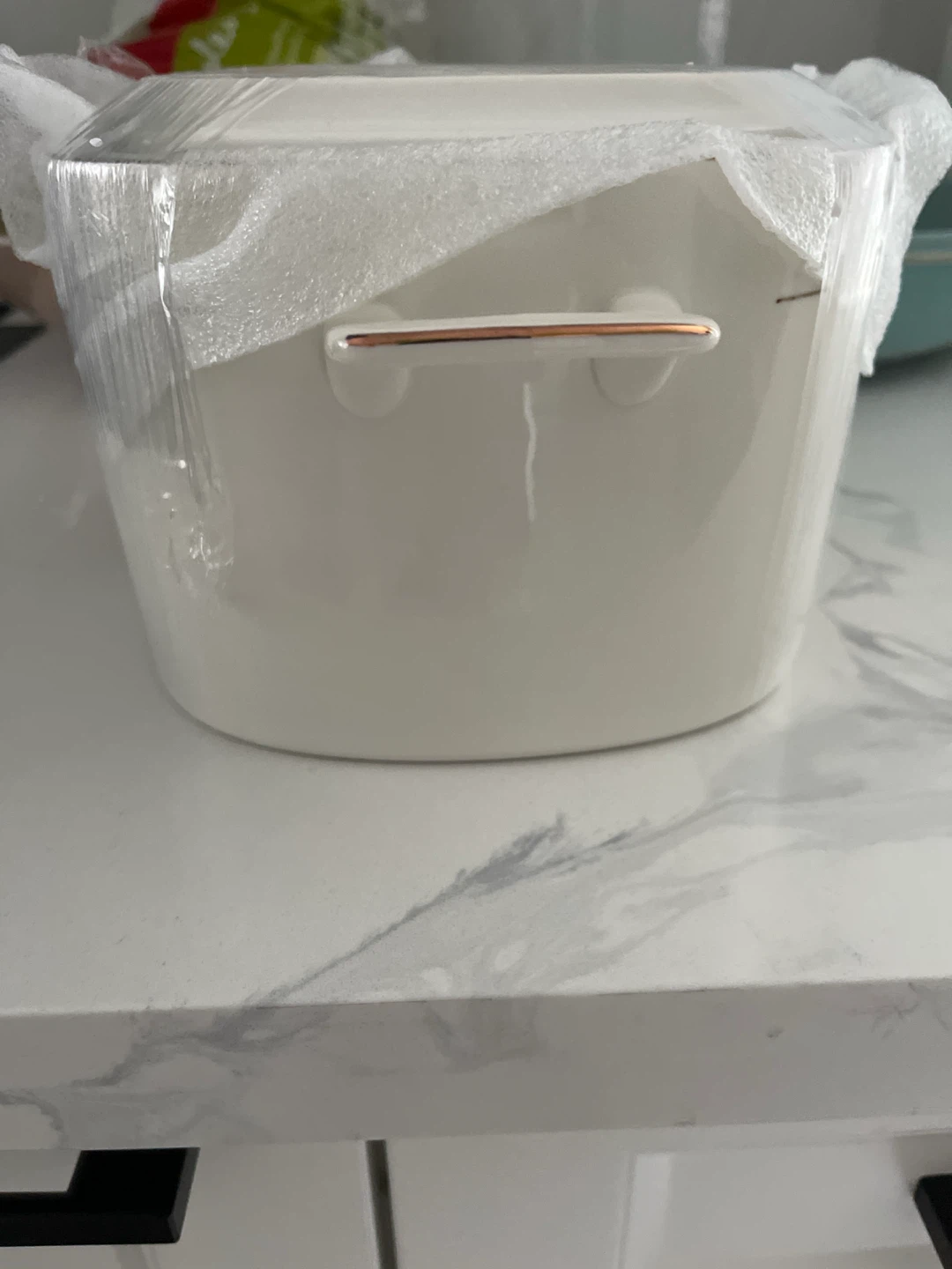 White Ceramic Dish with handles 🏈
