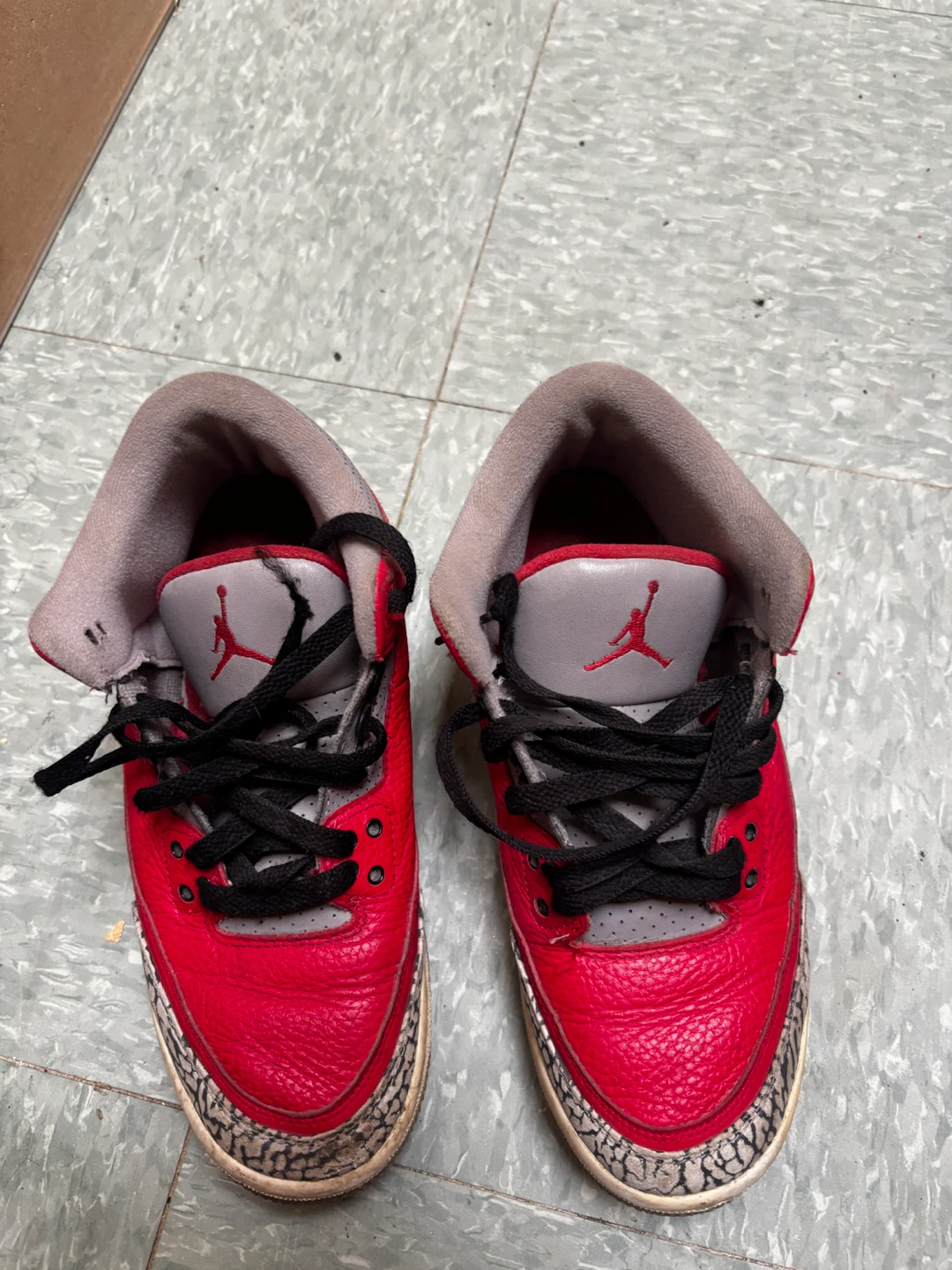 Air Jordan 3 Retro Red Cement, Size 7Y