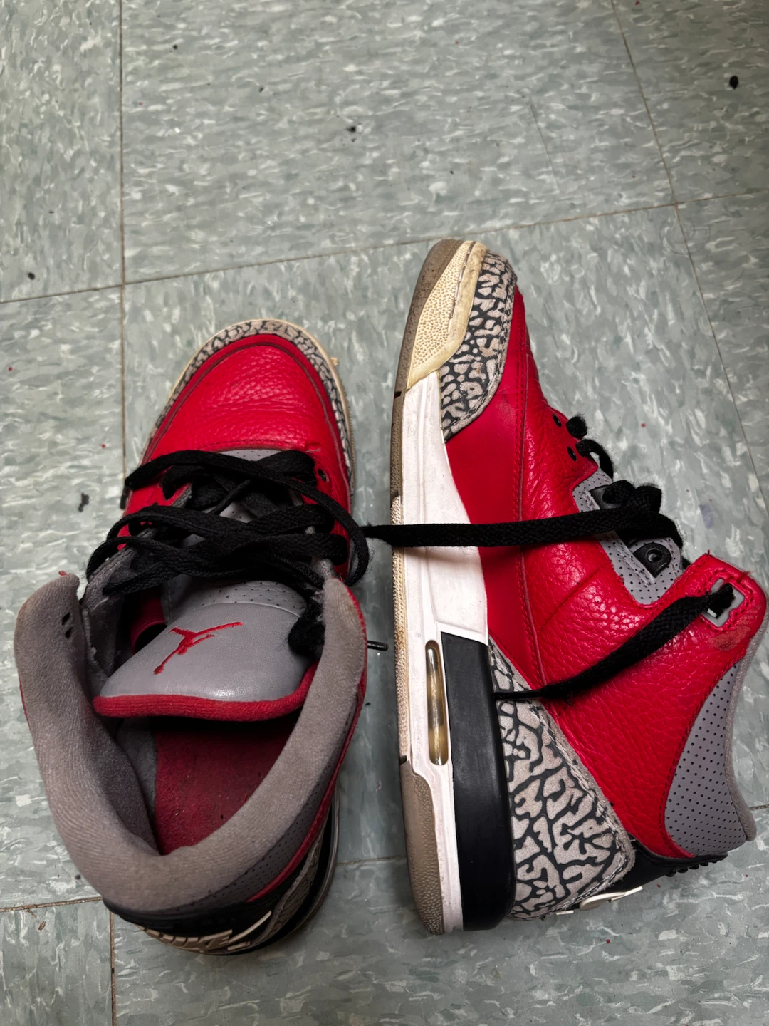 Air Jordan 3 Retro Red Cement, Size 7Y - photo 2