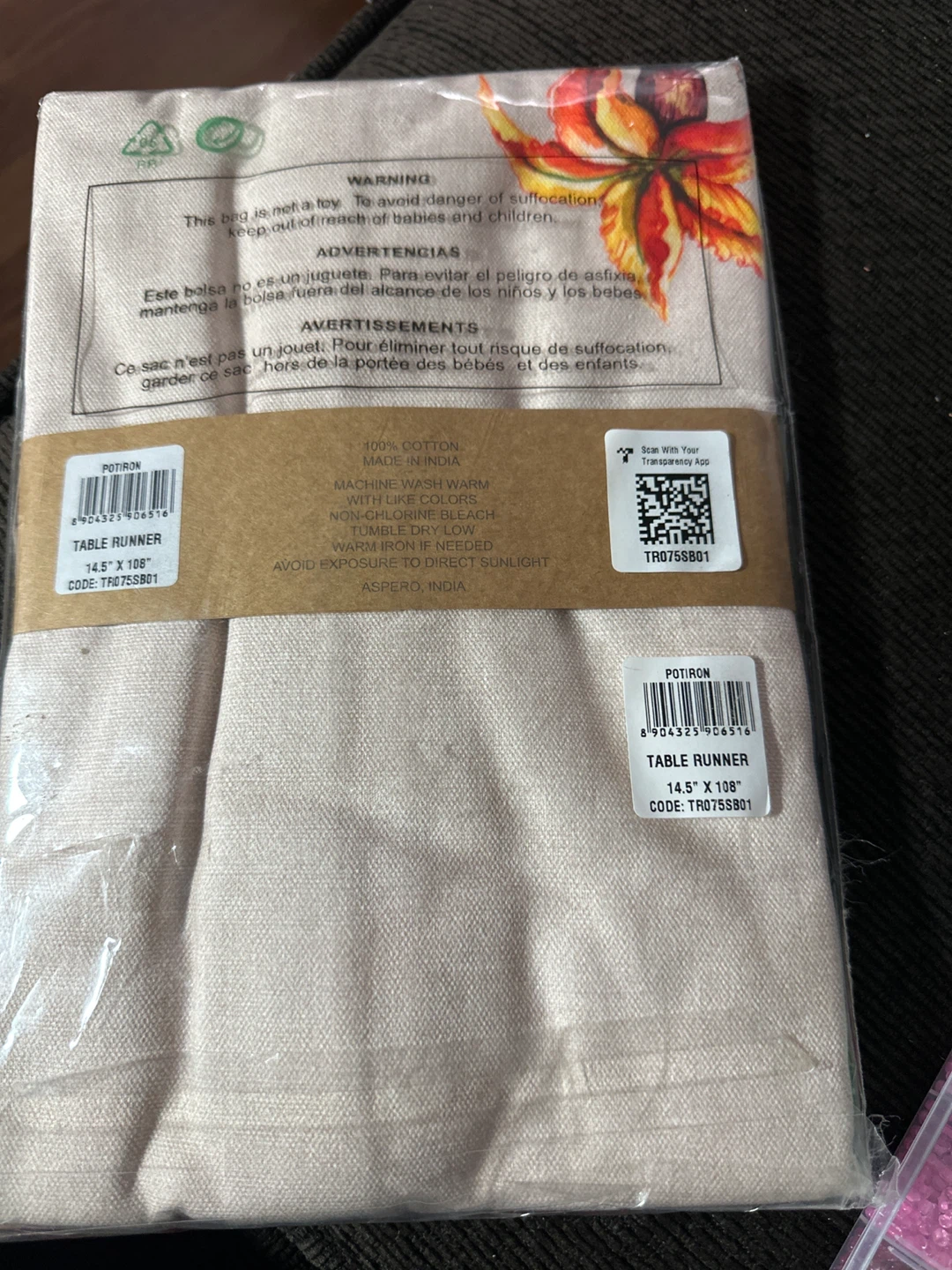 Maison d'Hermine Pumpkin Table Runner - photo 2