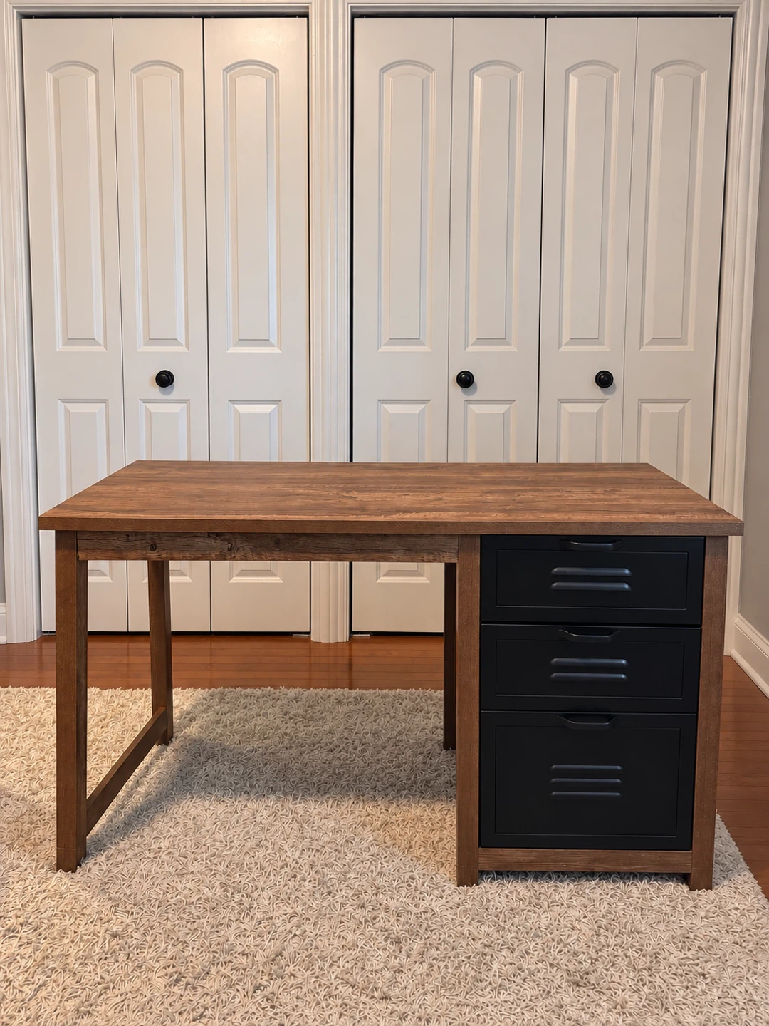 Industrial Desk and Matching Bookshelf Set