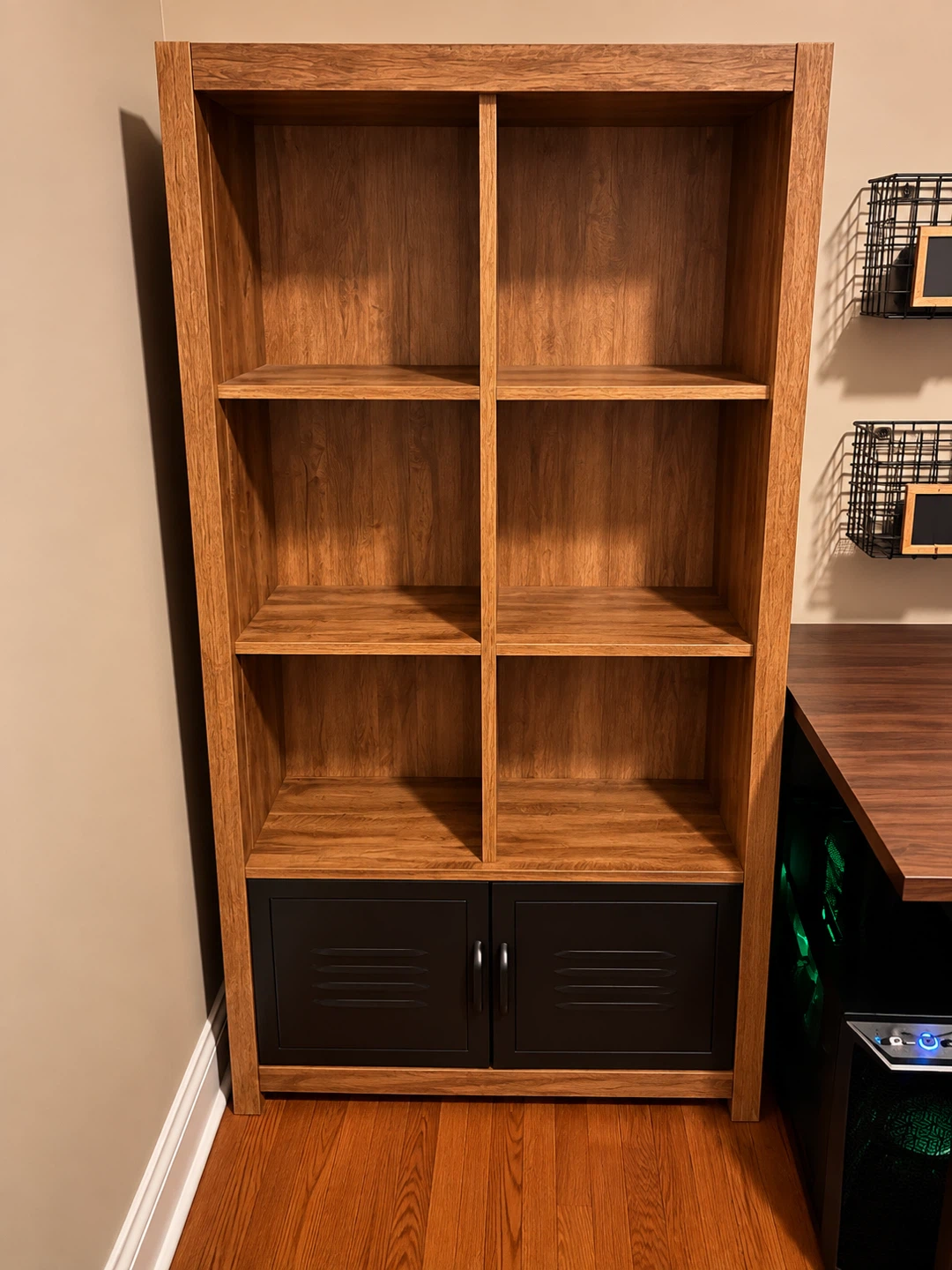 Industrial Desk and Matching Bookshelf Set - photo 2