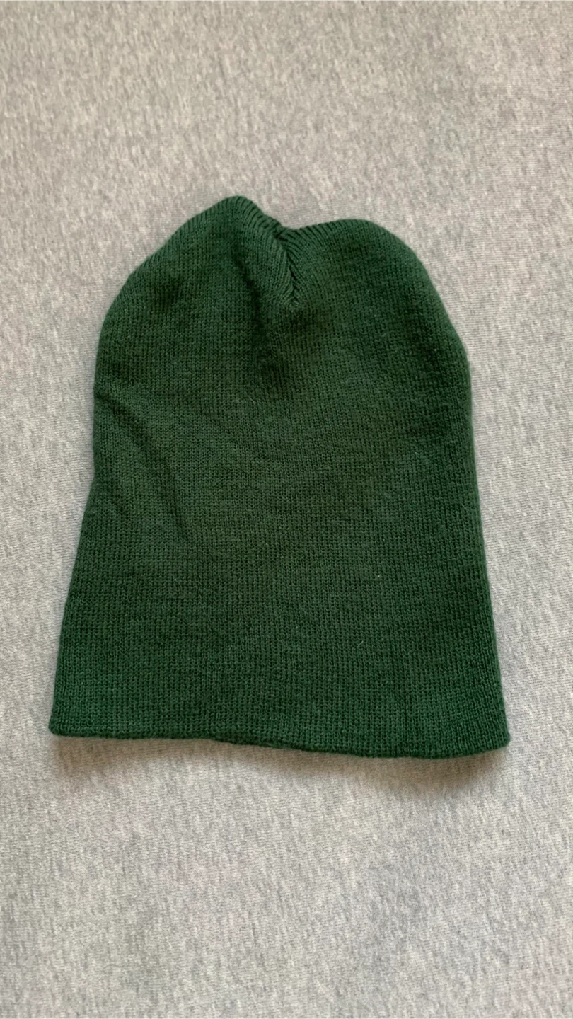 Dark Green Toque with Brown Leather Duck Patch 🏈 - photo 2
