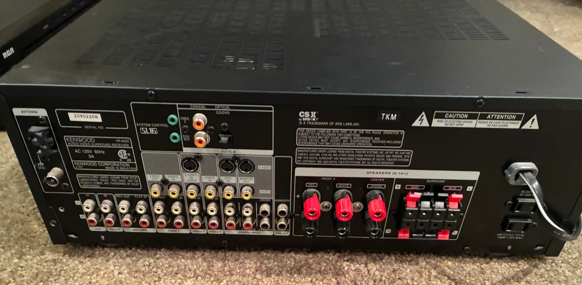 🏈 Kenwood VR-6050 Audio-Video Surround Receiver - photo 2