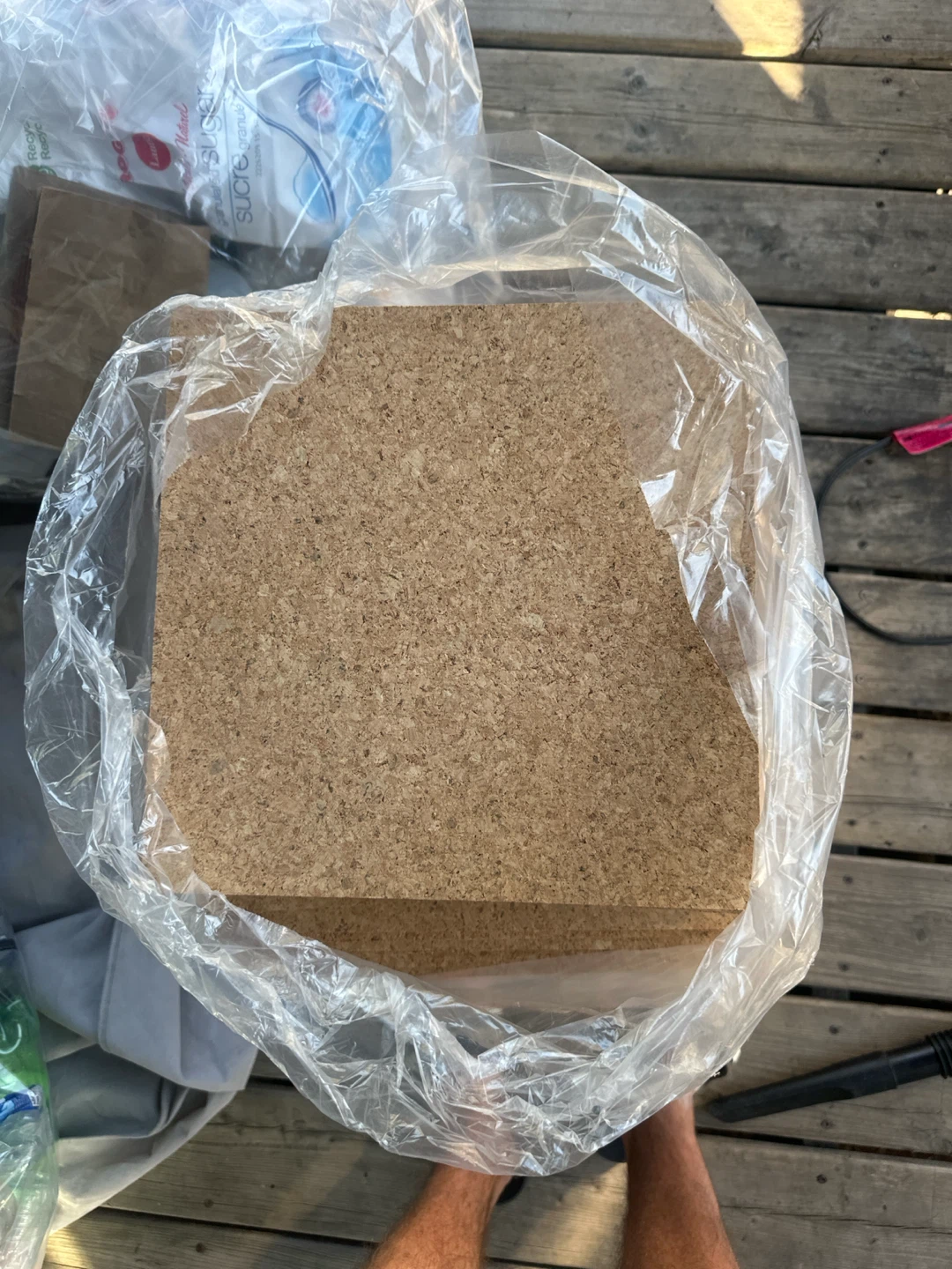 Stack of Square Cork Tiles - photo 2
