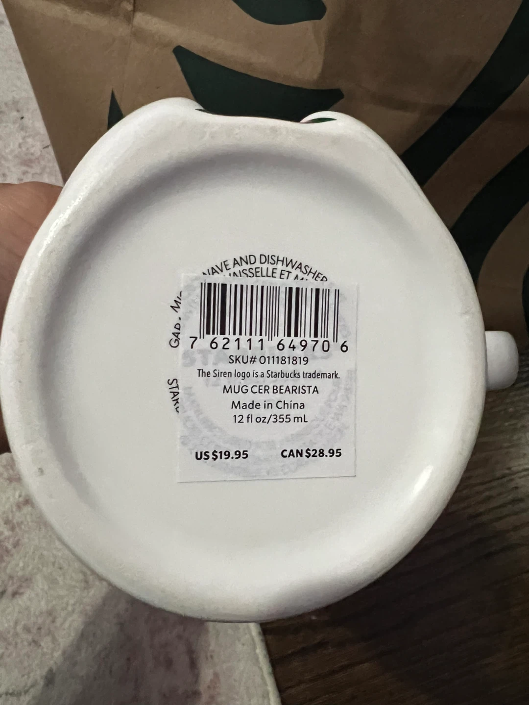 Starbucks Bearista Mug - photo 2