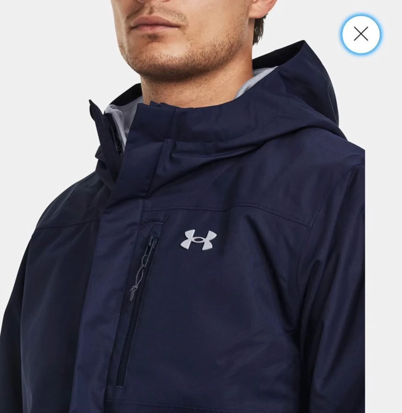 Under Armour Men's Navy Hooded Jacket - photo 4