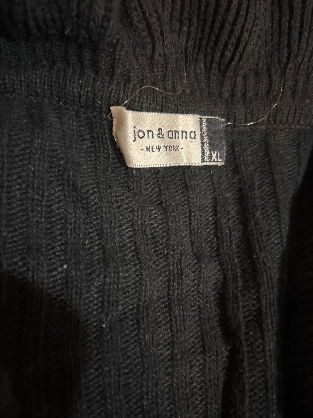 Jon & Anna Black Ruffled Cardigan XL - photo 2