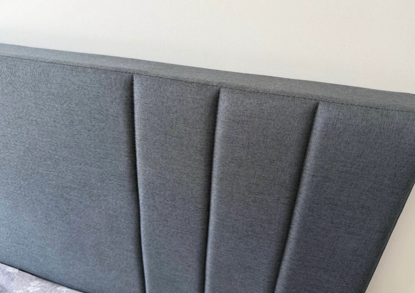 Dark Grey Upholstered Queen size Bed Frame - photo 4
