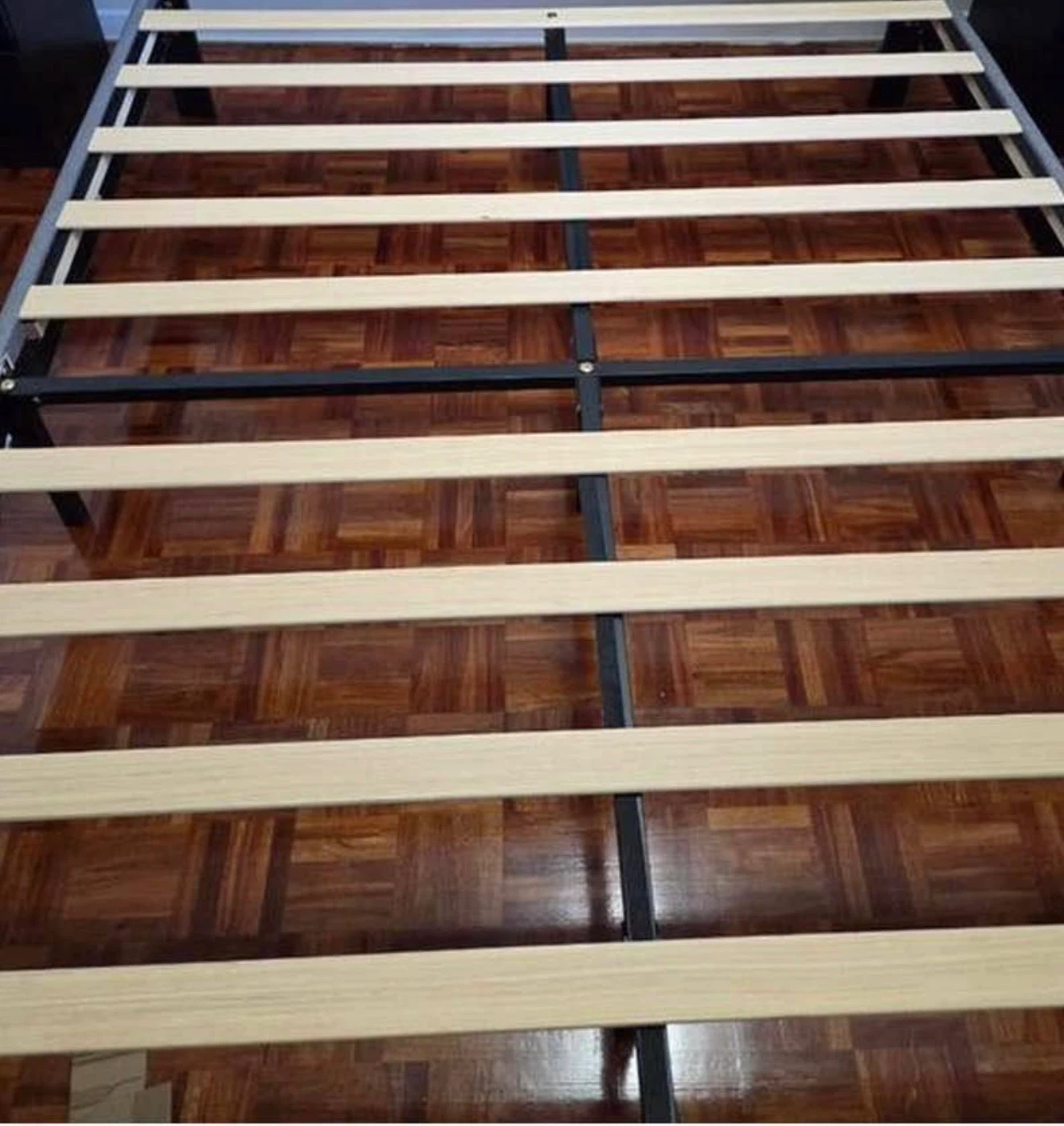 Dark Grey Upholstered Queen size Bed Frame - photo 5