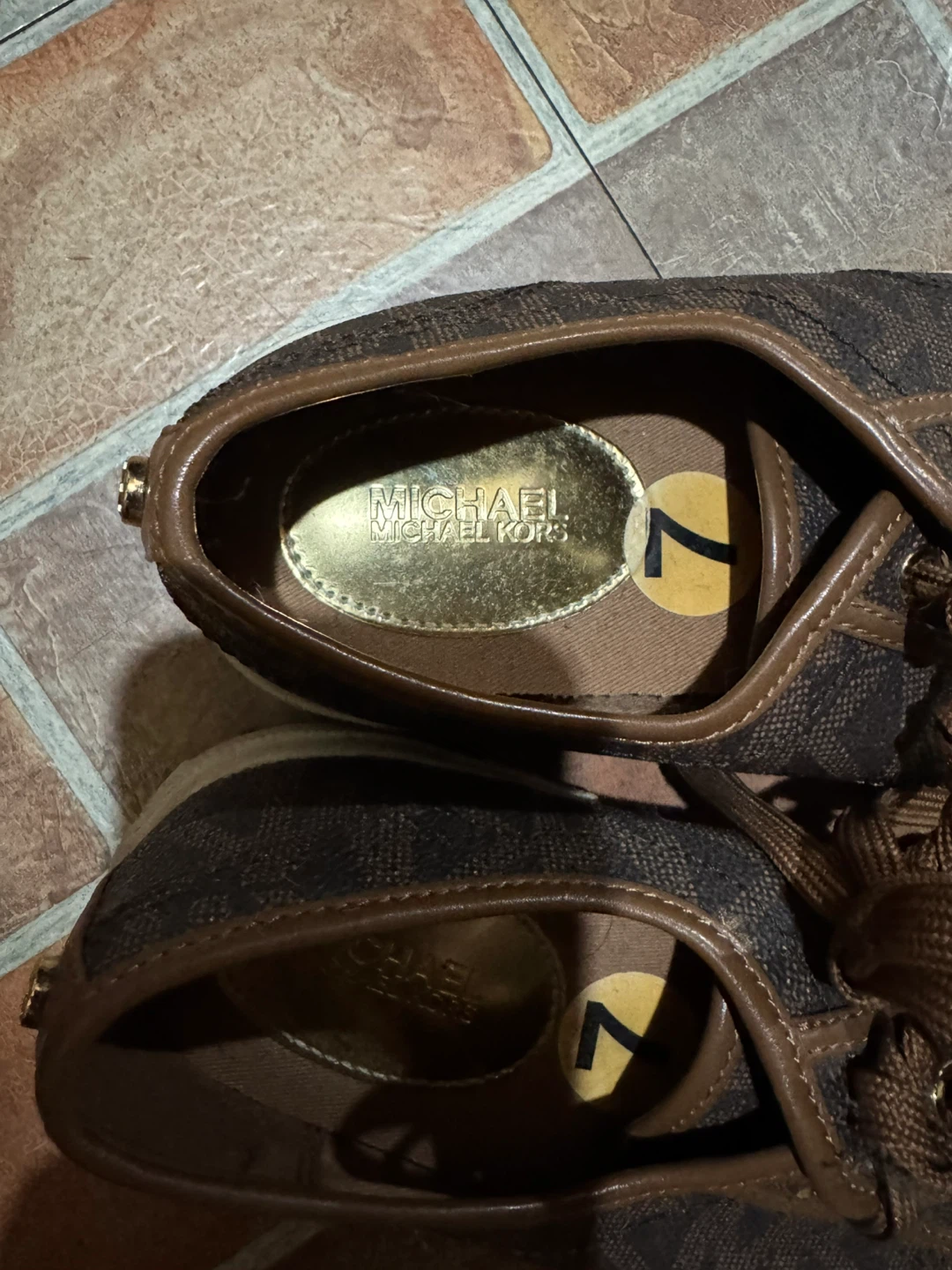 Michael Kors Brown Logo Sneakers🏈 - photo 2