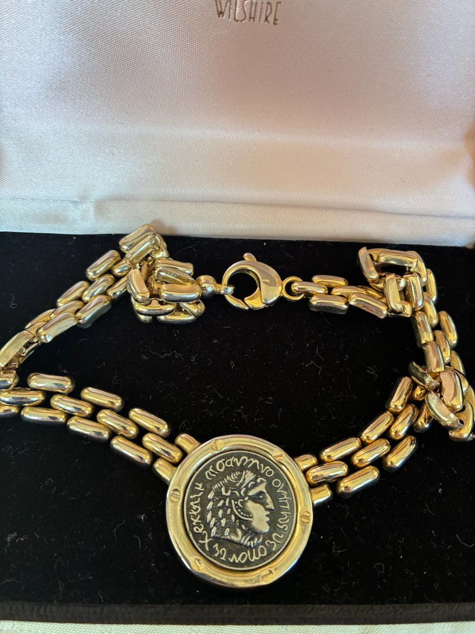 Wilshire Gold-Tone Coin Bracelet