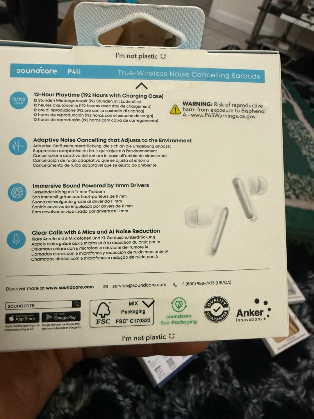 Soundcore P40i True-Wireless Noise Cancelling Earbuds - photo 2
