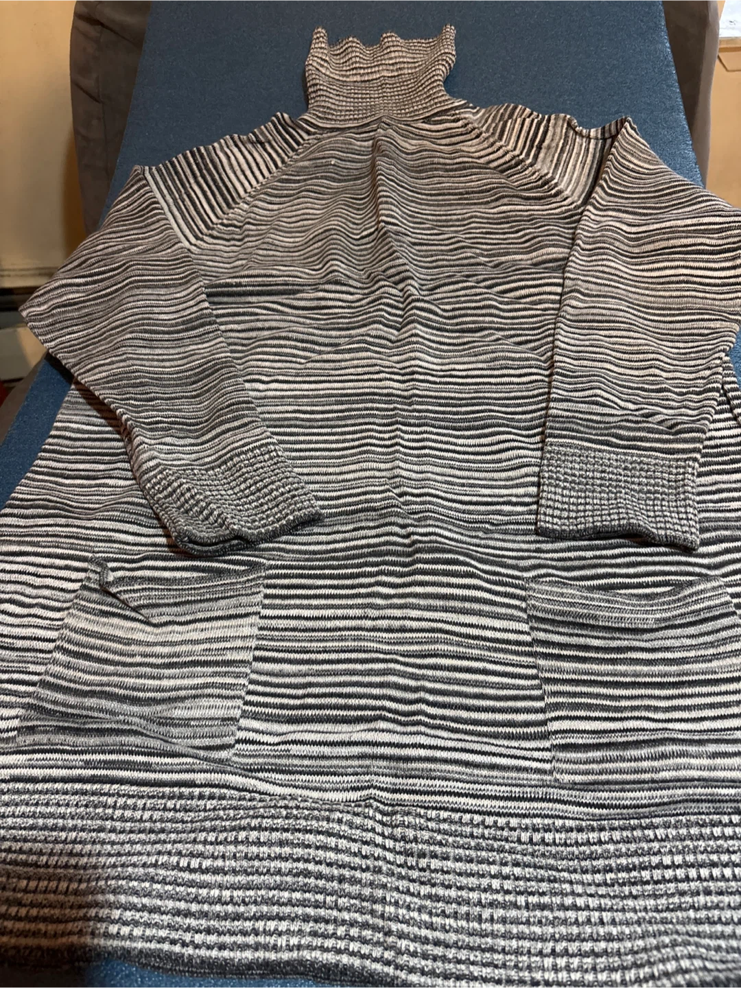 Eight Eight Eight Striped Mock Neck Sweater