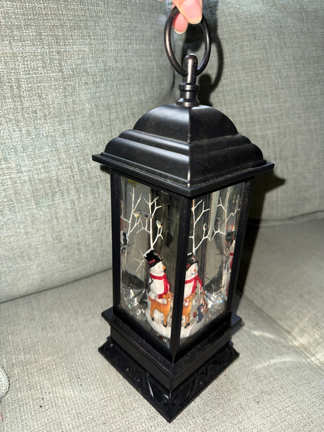 Christmas Snowman metal Lantern - photo 2