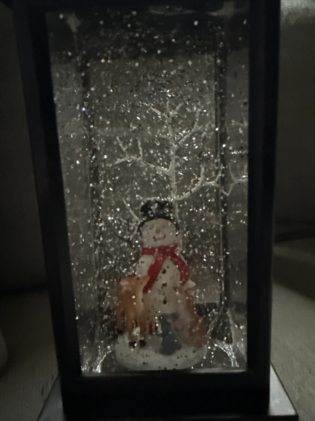 Christmas Snowman metal Lantern - photo 3