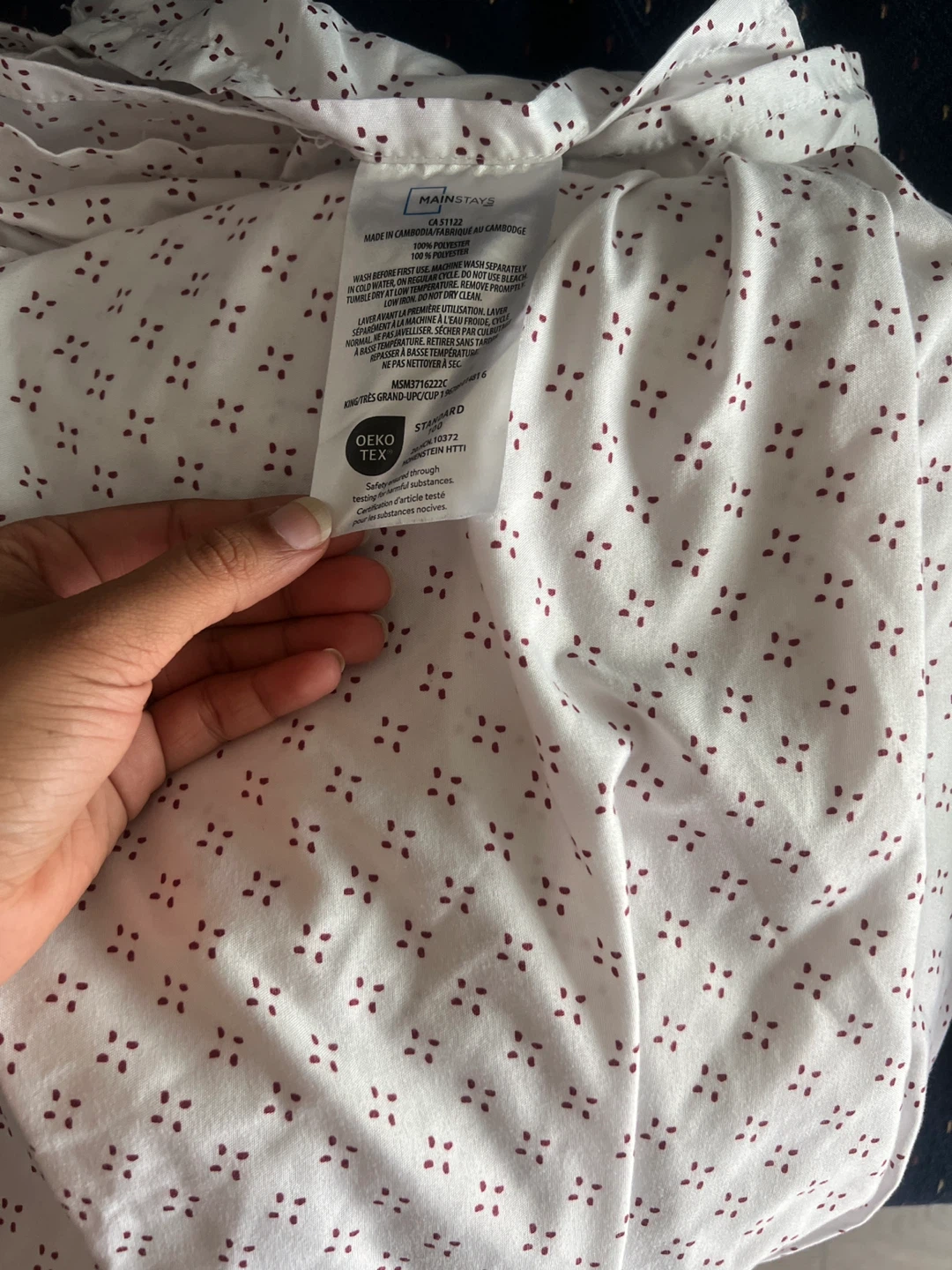Mainstays King Size Bed Sheet