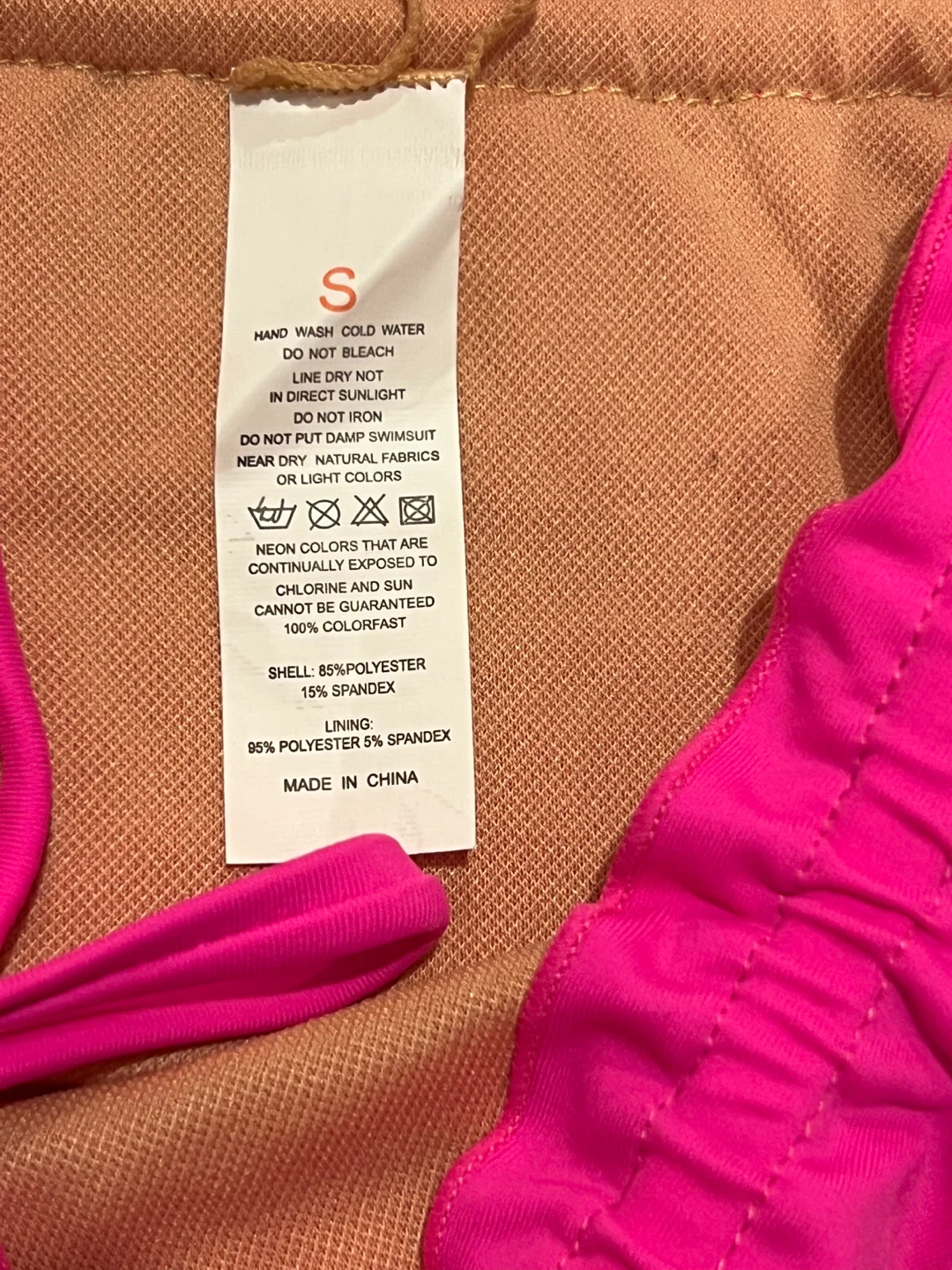 Neon Pink Ruffled Bikini Set Size S - photo 5