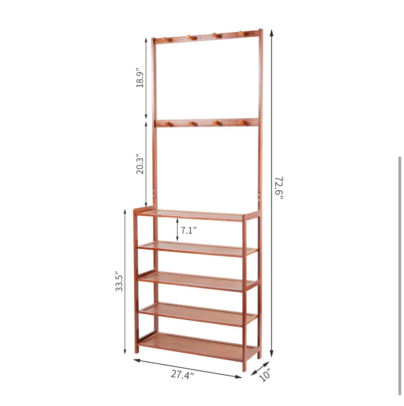 Entryway Coat and Shoe Rack Stand - photo 2