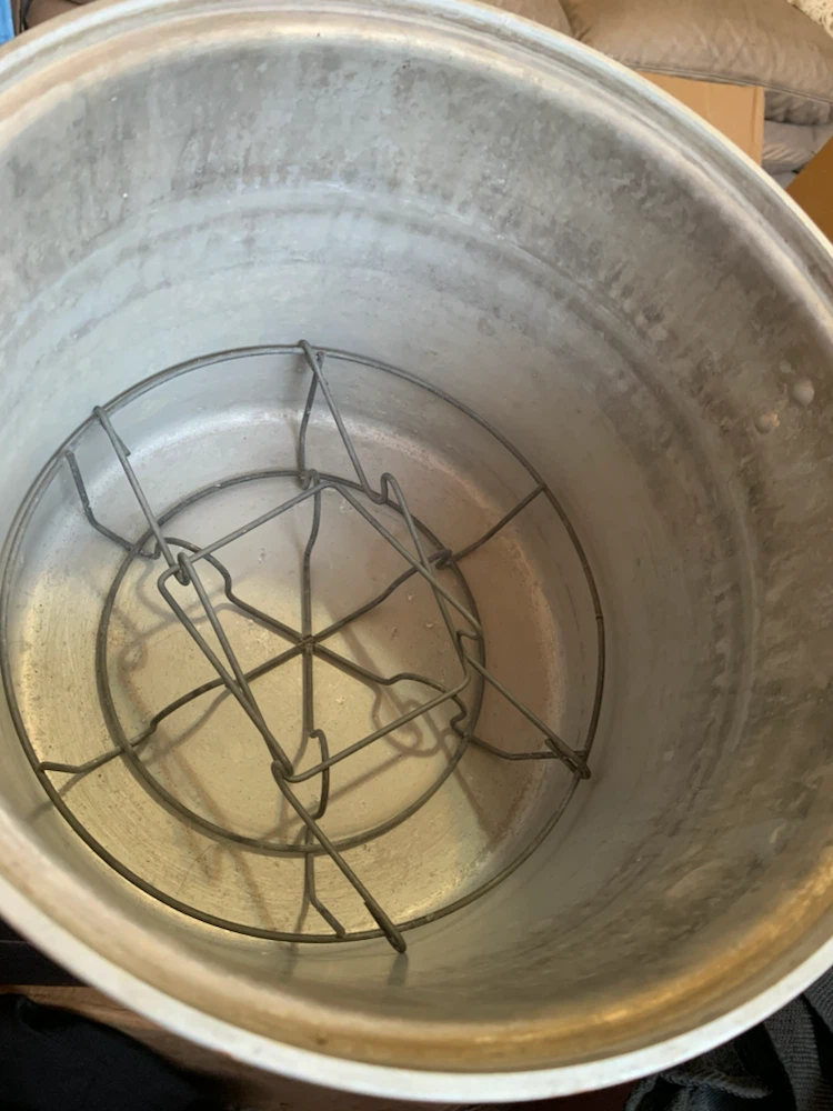 Large Aluminum Canning Pot with Rack - photo 2