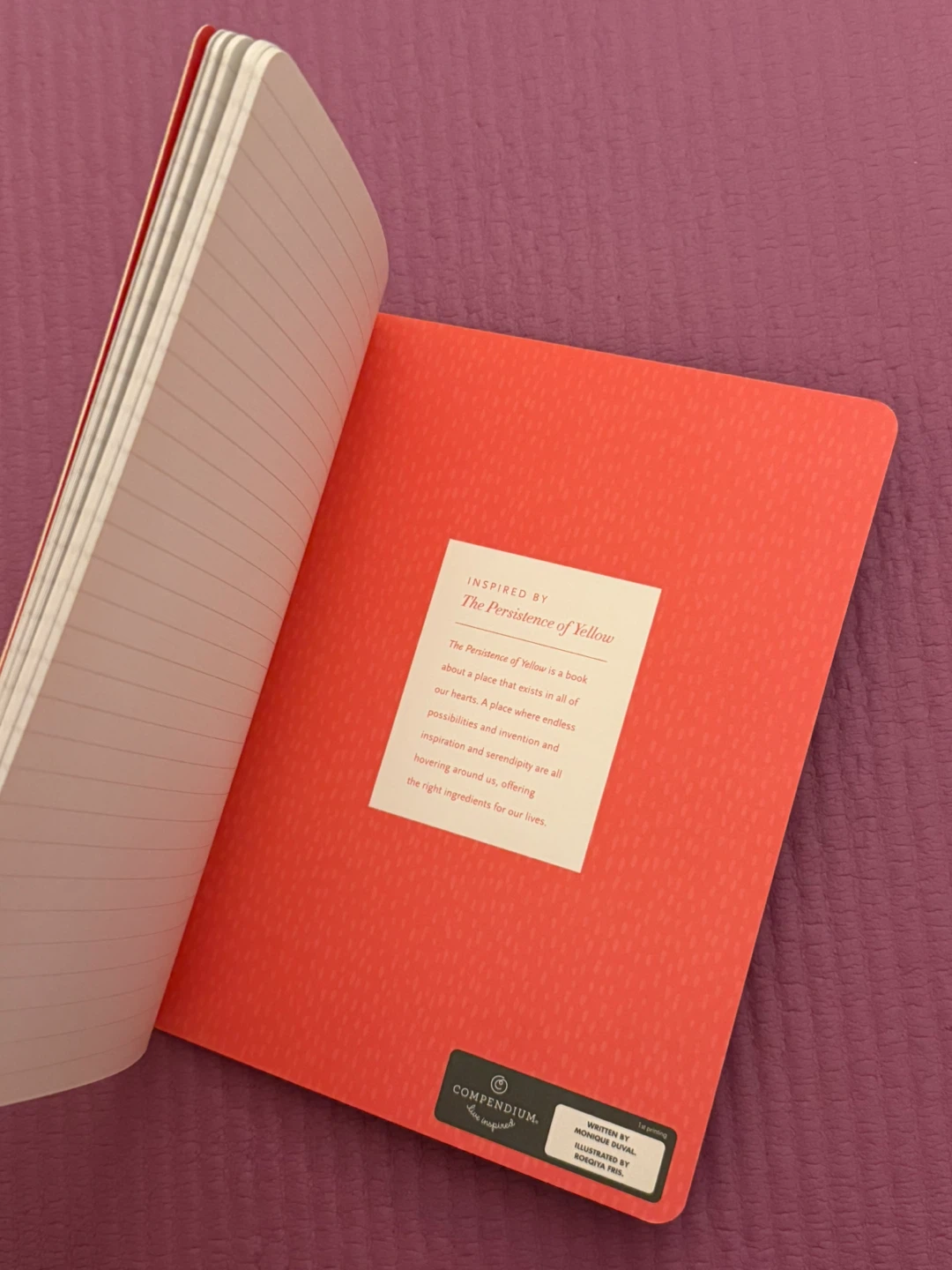 NEW✨🏈Compendium The Persistence of Yellow Lined Notebook - photo 4
