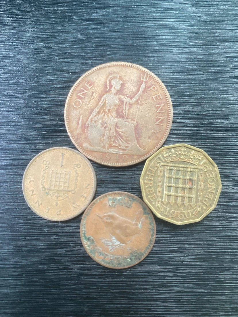 Set of 4 Vintage British Coins - photo 2