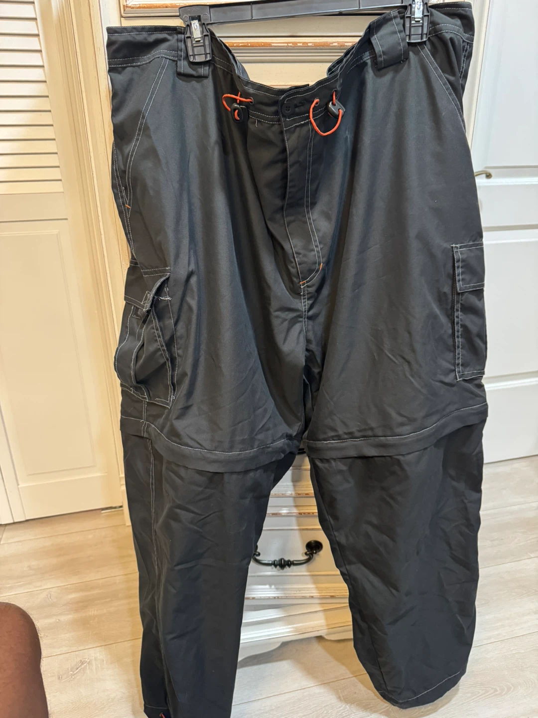 B&T Black Convertible Cargo Pants