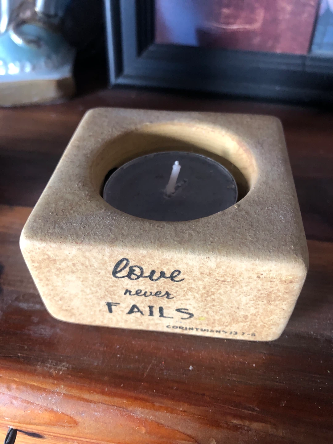 Love Never Fails Tealight Candle Holder 🏈 - photo 2