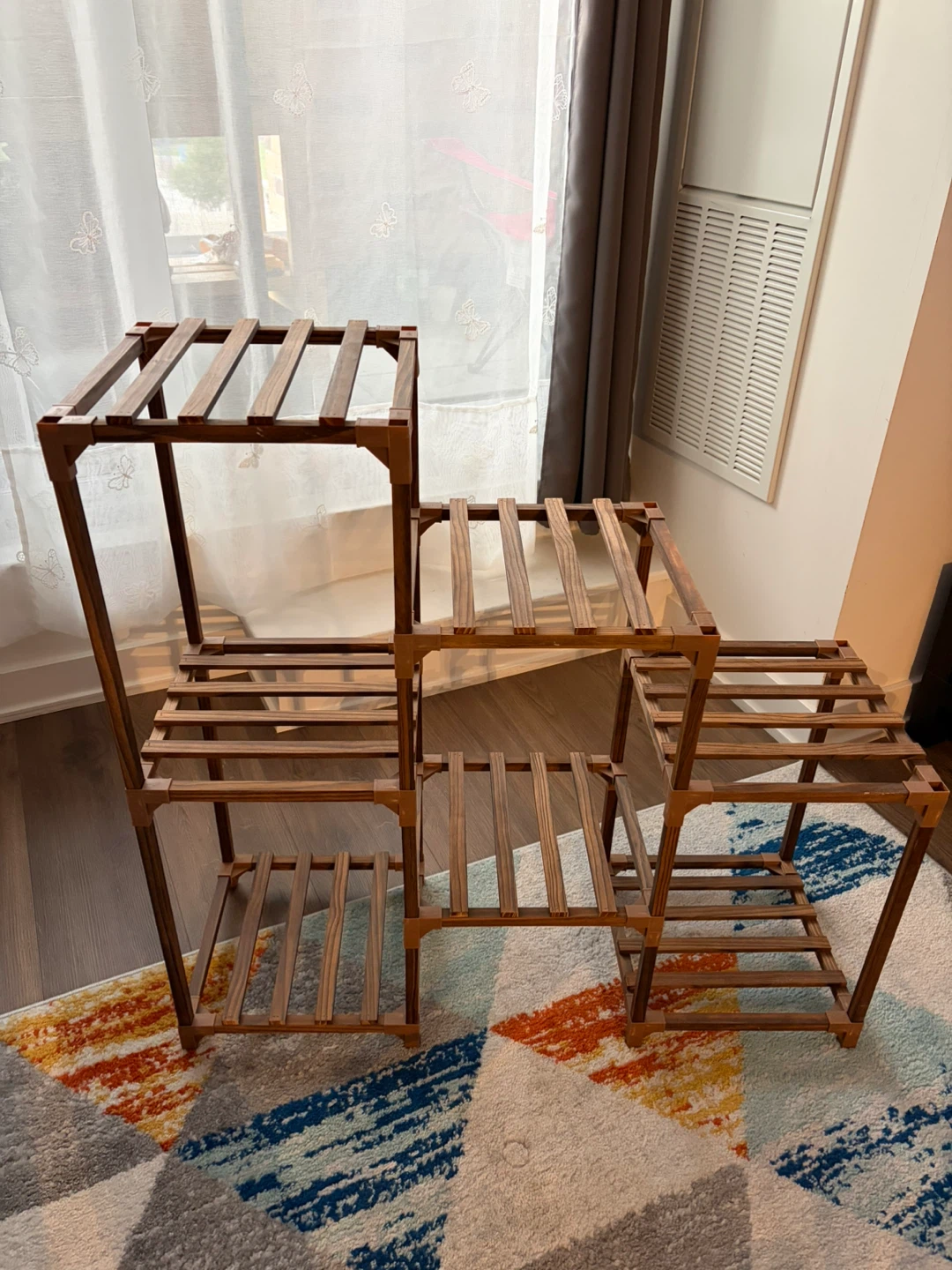 Wooden Multi-Tier Plant Stand