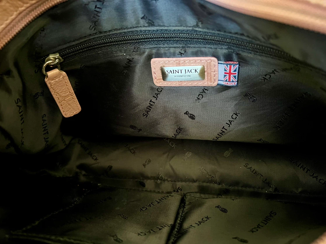 Saint Jack London Pink Croc-Embossed Shoulder Bag - photo 4