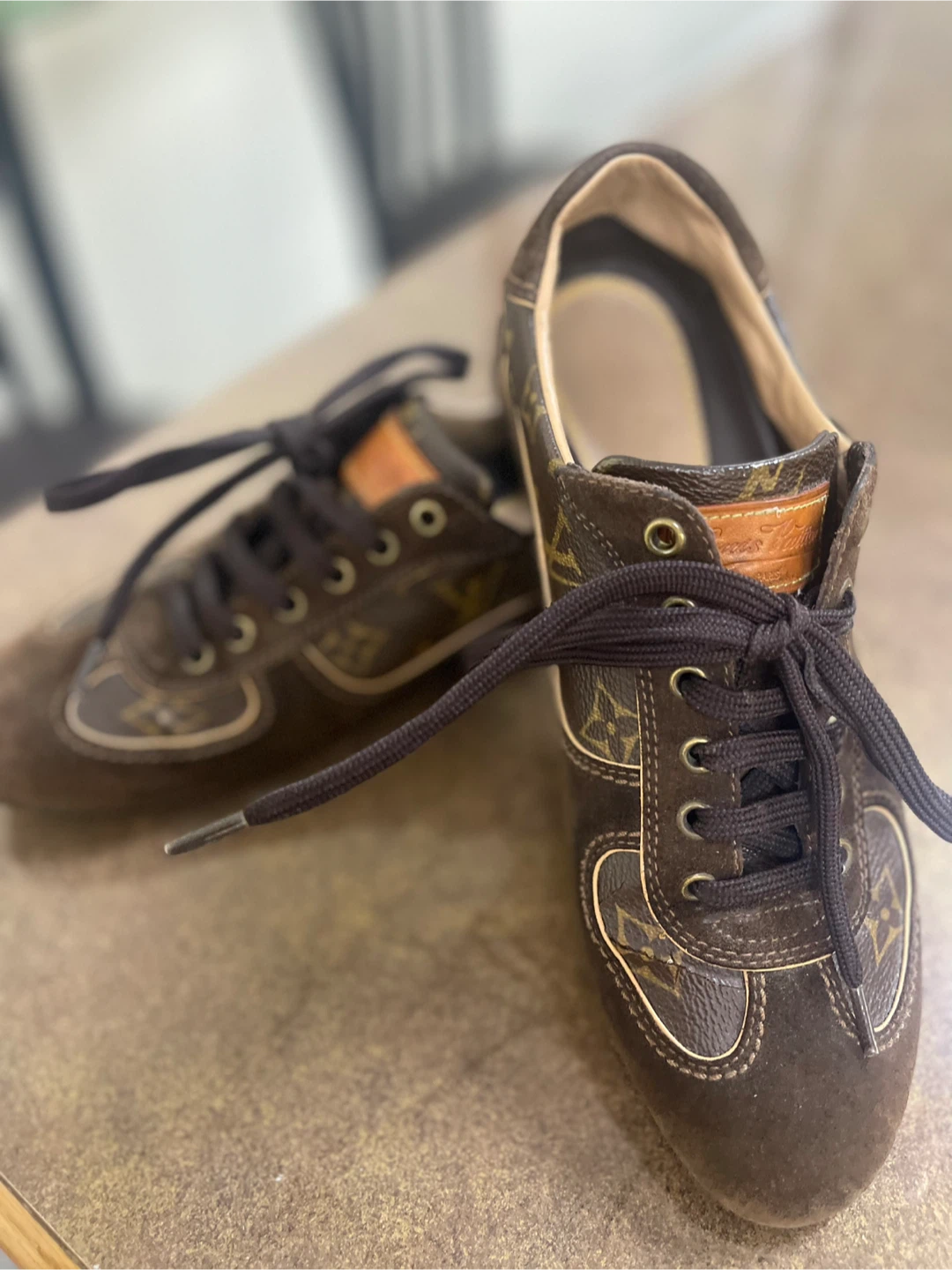 Louis Vuitton Monogram Suede Sneakers