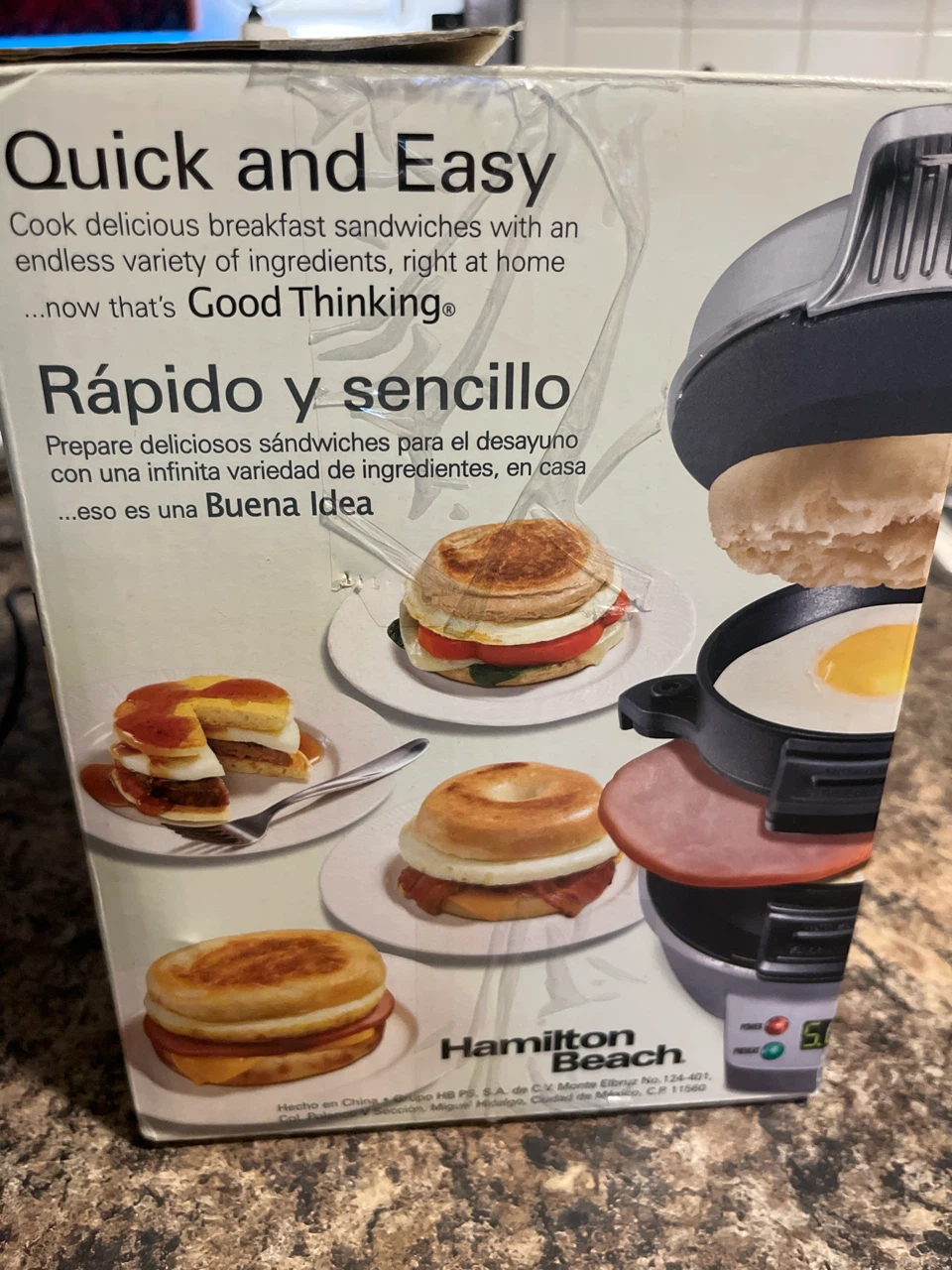 Hamilton Beach Breakfast Sandwich Maker with Timer - photo 2