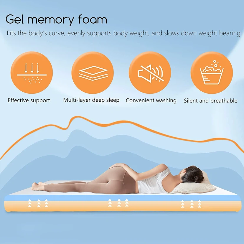 FDW Full 5 Inch Medium-Firm Gel Memory Foam Mattress - photo 2