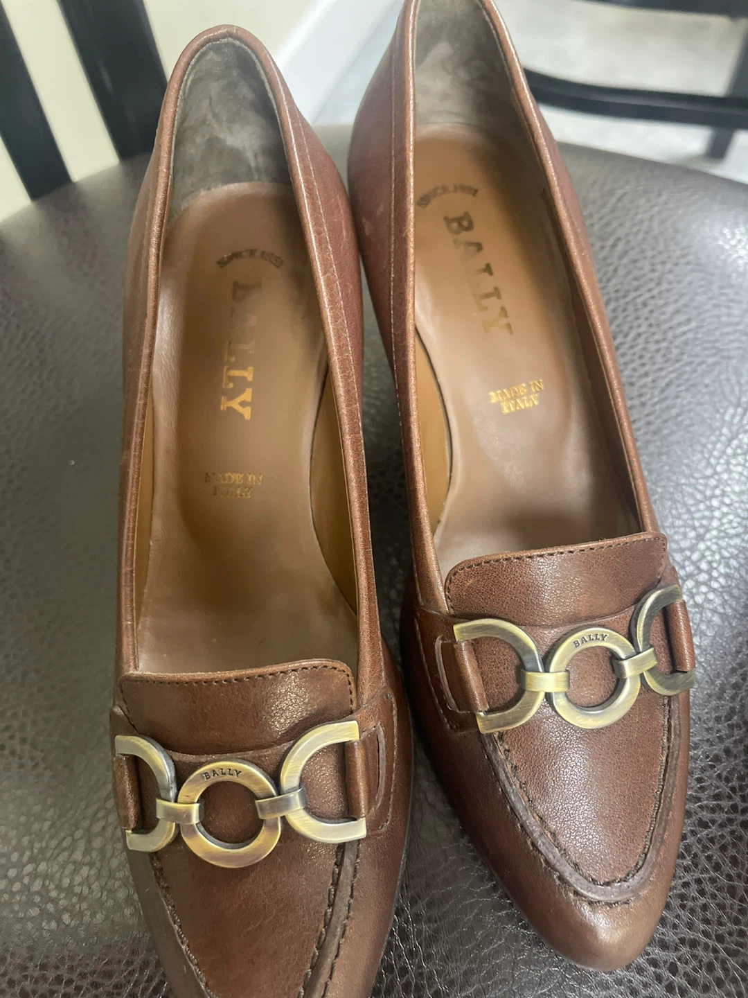 Bally brown leather heels - photo 2