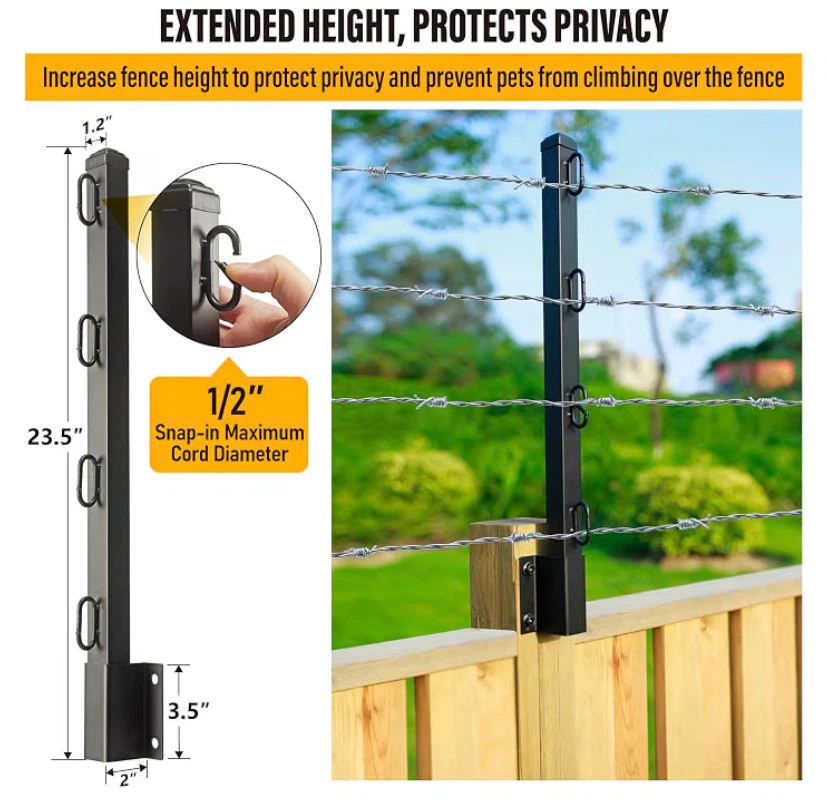 Epcee 23.5" Fence Post Extenders - Set of 4 - photo 5