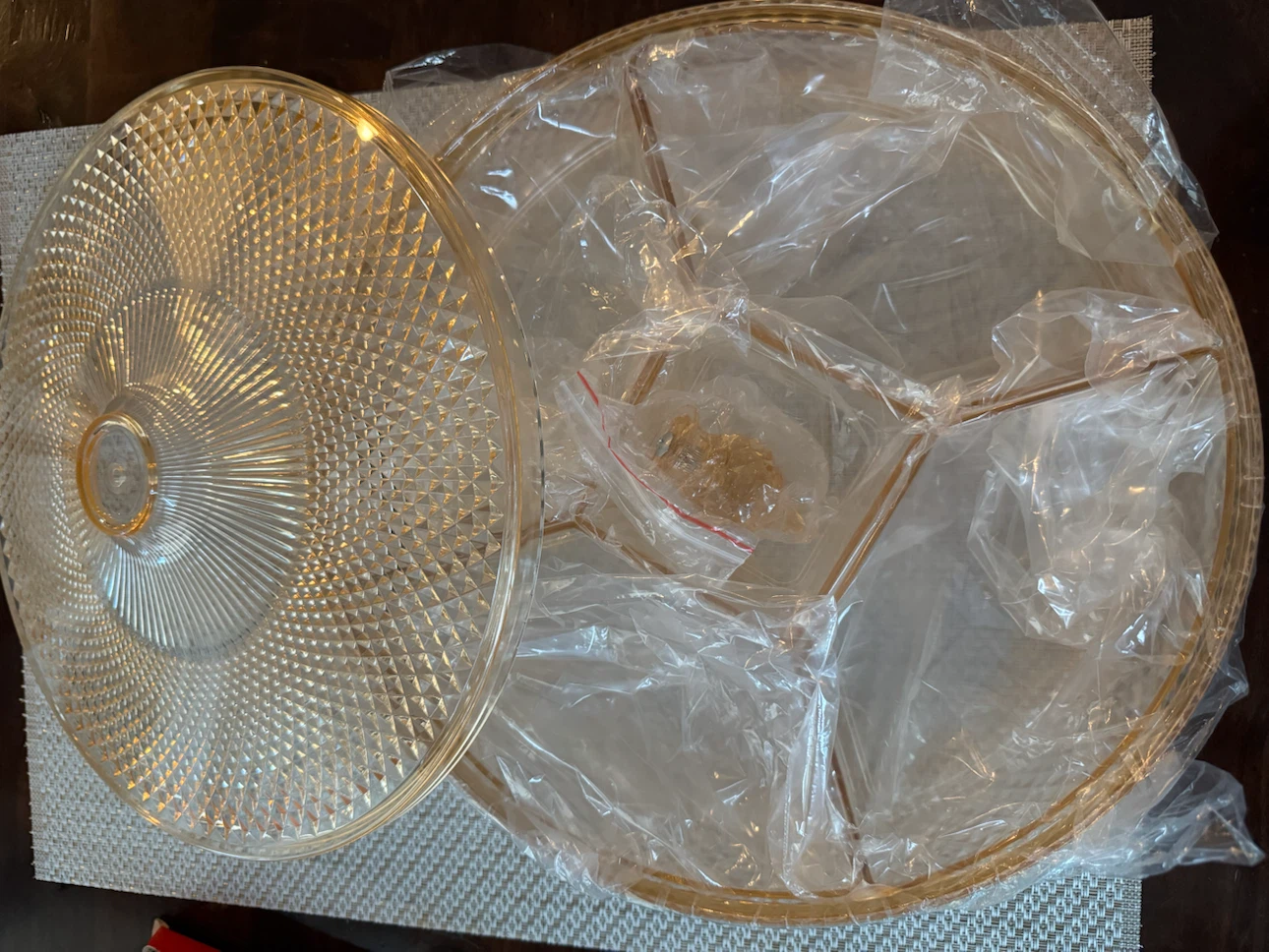 Acrylic Divided Serving Tray with Lid G-5051 - photo 3
